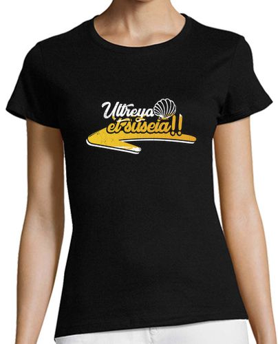 Camiseta mujer Ultreya et suseia!! (amarillo y blanco) - latostadora.com - Modalova