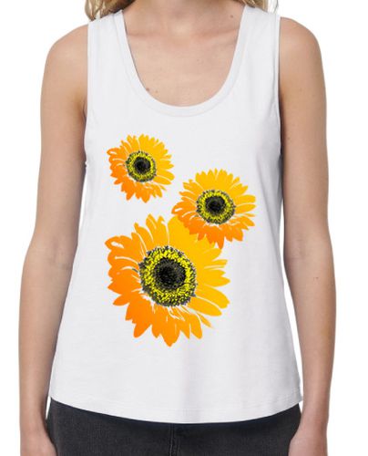 Camiseta mujer Girasoles composición floral - latostadora.com - Modalova