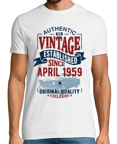 Camiseta vintage desde abril de 1959 - latostadora.com - Modalova