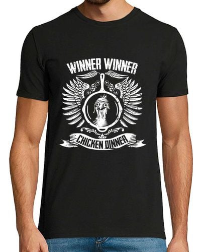 Camiseta Hombre Manga Corta Camiseta Chicken Dinner Papapollo! laTostadora - latostadora.com - Modalova