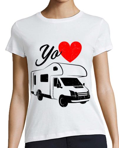 Camiseta Mujer Manga Corta Yo amo las autocaravanas laTostadora - latostadora.com - Modalova