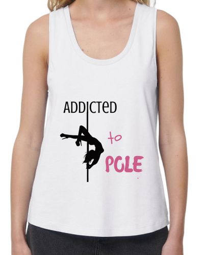 Camiseta mujer Addicted to pole dance white - latostadora.com - Modalova