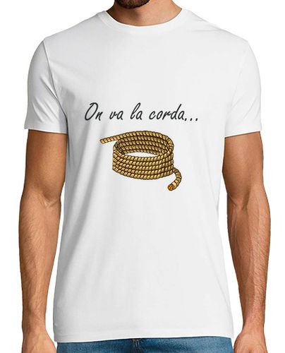 Camiseta On va la corda... (negre) - latostadora.com - Modalova