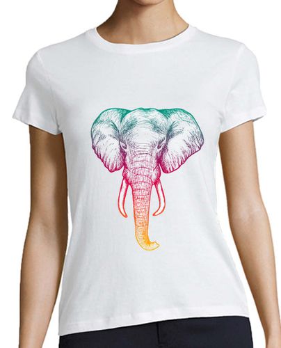 Camiseta mujer Elefante holografico M laTostadora - latostadora.com - Modalova