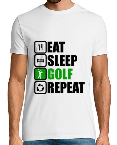 Camiseta comer dormir golf repetir - latostadora.com - Modalova