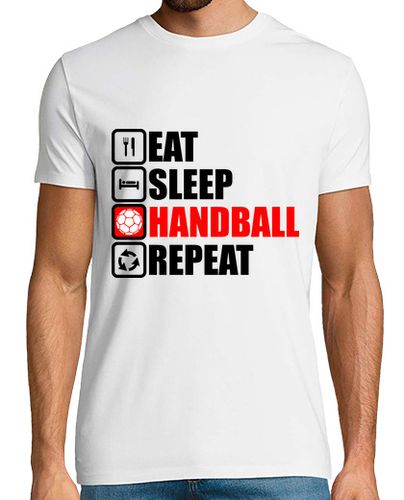 Camiseta comer dormir balonmano repetir - latostadora.com - Modalova