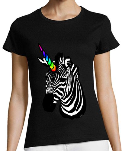 Camiseta mujer cebra unicornio - latostadora.com - Modalova