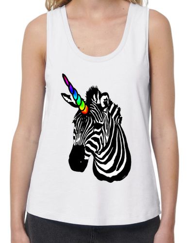 Camiseta mujer cebra unicornio - latostadora.com - Modalova