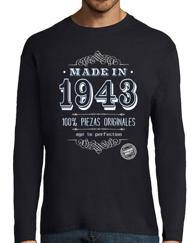 Camiseta Hombre Manga Larga Made in 1943 laTostadora - latostadora.com - Modalova