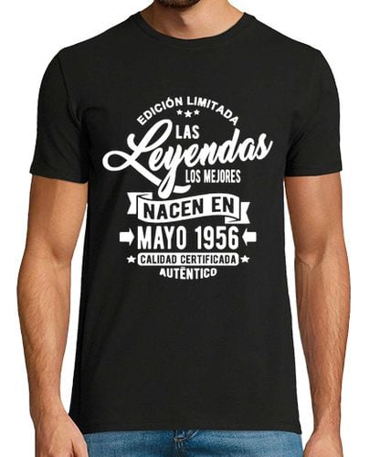 Camiseta Hombre Manga Corta Las leyendas nacen en mayo 1956 laTostadora - latostadora.com - Modalova