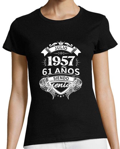 Camiseta mujer 1957 61 años siendo genial - latostadora.com - Modalova