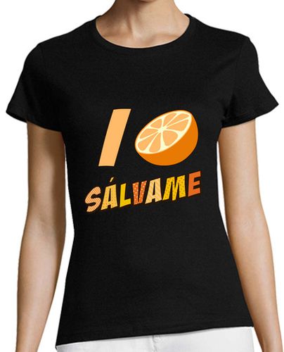 Camiseta mujer Sssálvame naranja - latostadora.com - Modalova