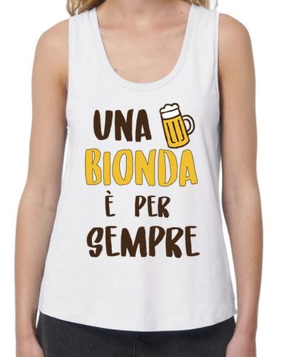 Camiseta Mujer Tirantes Loose Fit una rubia es para siempre laTostadora - latostadora.com - Modalova