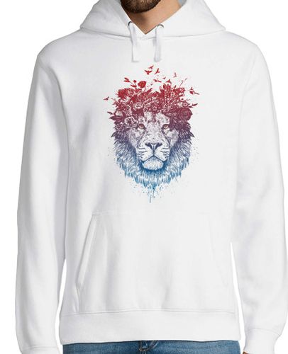 Sudadera Con Capucha Para Hombre león floral iii laTostadora - latostadora.com - Modalova