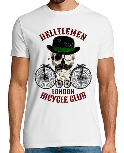 Camiseta Calavera y bicicleta vintage color - latostadora.com - Modalova
