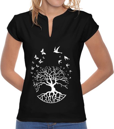 Camiseta mujer camiseta árbol vida mujer mao sabiduría armonía fs - latostadora.com - Modalova
