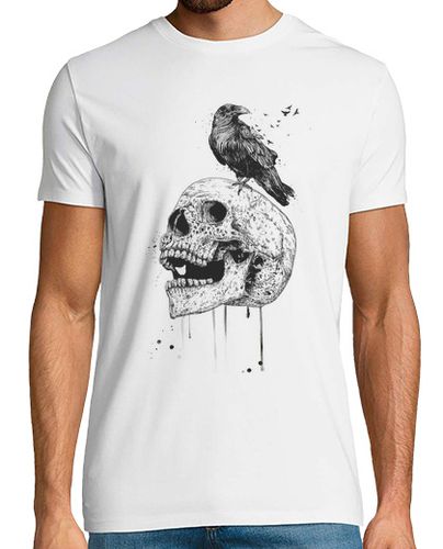 Camiseta Hombre Manga Corta cráneo nuevo (bw) laTostadora - latostadora.com - Modalova