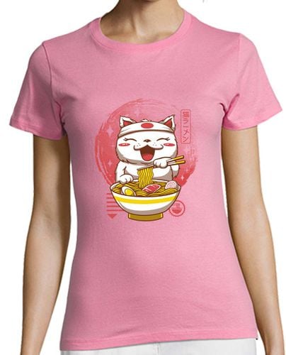 Camiseta Mujer Manga Corta neko ramen camisa mujer laTostadora - latostadora.com - Modalova