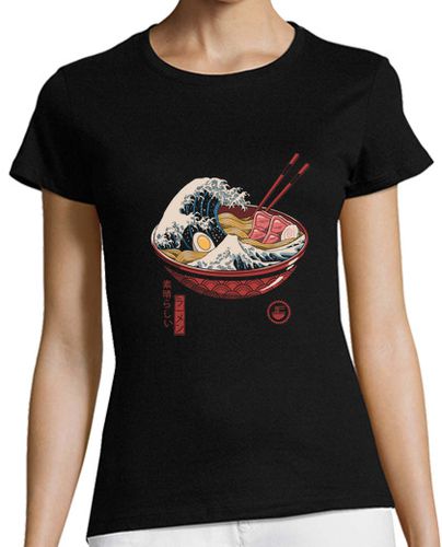 Camiseta mujer gran ramen ola camisa mujer - latostadora.com - Modalova