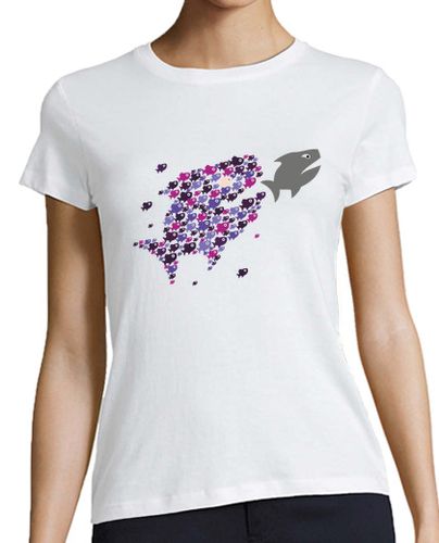 Camiseta mujer Peixiños - Muller Branco laTostadora - latostadora.com - Modalova