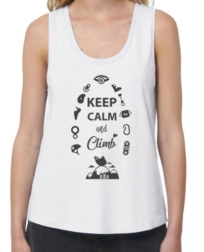 Camiseta mujer Keep Calm & Climb - latostadora.com - Modalova