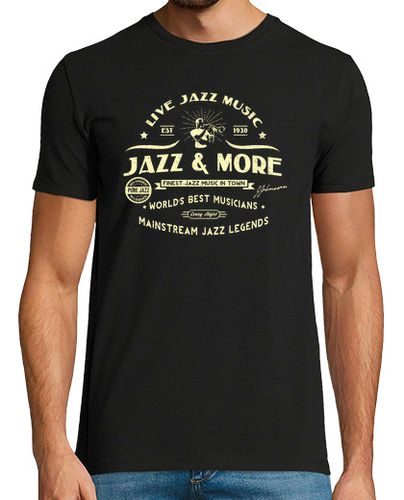 Camiseta Hombre Manga Corta Jazz y más estilo retro club de jazz laTostadora - latostadora.com - Modalova