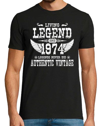 Camiseta leyenda viviente desde 1974 las leyenda - latostadora.com - Modalova