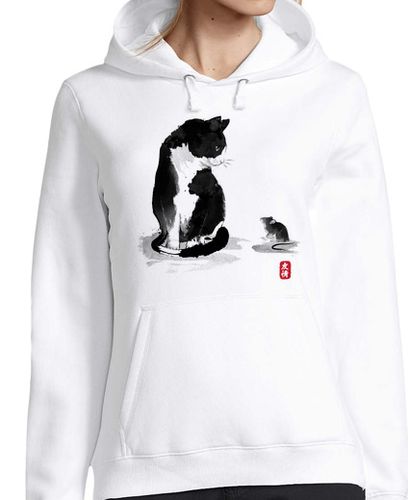 Sudadera Con Capucha Para Mujer The cat an the little mouse laTostadora - latostadora.com - Modalova