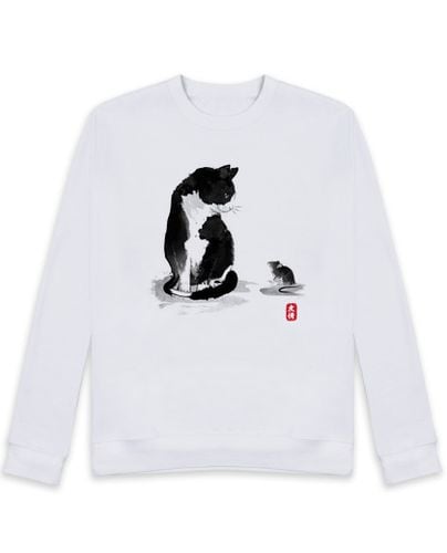 Sudadera Sin Capucha Unisex The cat an the little mouse laTostadora - latostadora.com - Modalova