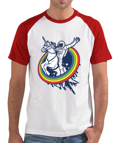 Camiseta astronauta montando un unicornio - latostadora.com - Modalova