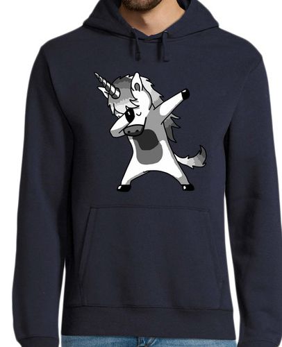 Sudadera Con Capucha Para Hombre Unicornio Negro Kawaii laTostadora - latostadora.com - Modalova