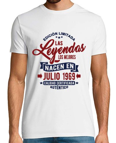Camiseta Las leyendas nacen en julio 1969 - latostadora.com - Modalova