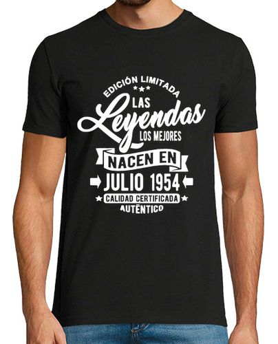 Camiseta Las leyendas nacen en julio 1954 - latostadora.com - Modalova