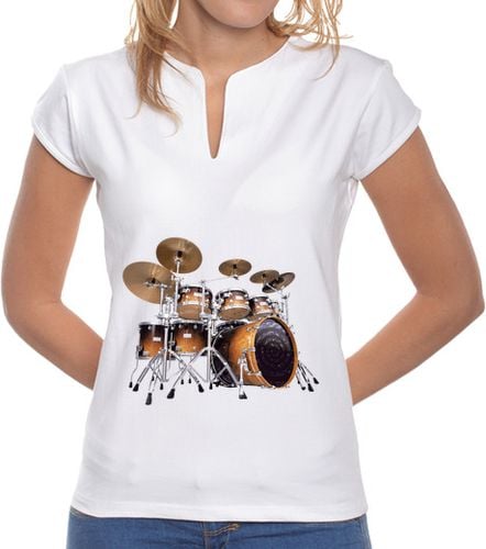 Camiseta Mujer Cuello Mao BATERIA laTostadora - latostadora.com - Modalova