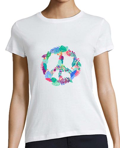 Camiseta mujer Hippie peace - latostadora.com - Modalova