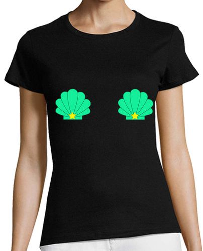Camiseta mujer conchas sirena - latostadora.com - Modalova