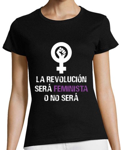 Camiseta mujer Revolución Feminista (Fondo Oscuro) - latostadora.com - Modalova
