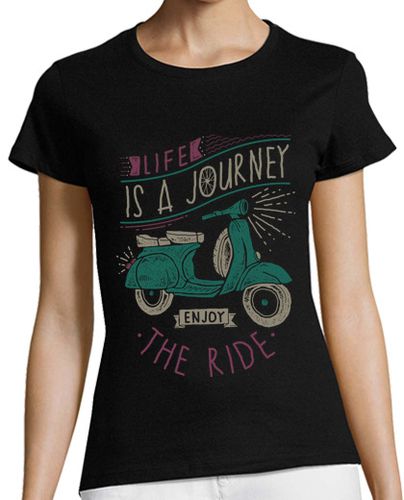 Camiseta mujer la vida es un viaje disfruta el viaje - latostadora.com - Modalova