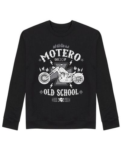 Sudadera Sin Capucha Unisex Motero Old School laTostadora - latostadora.com - Modalova