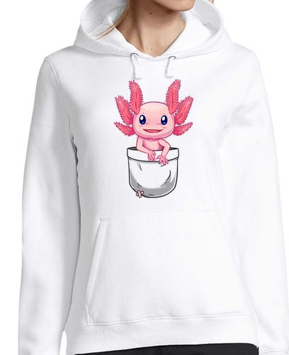 Sudadera Con Capucha Para Mujer bolsillo lindo axolotl salamandra laTostadora - latostadora.com - Modalova