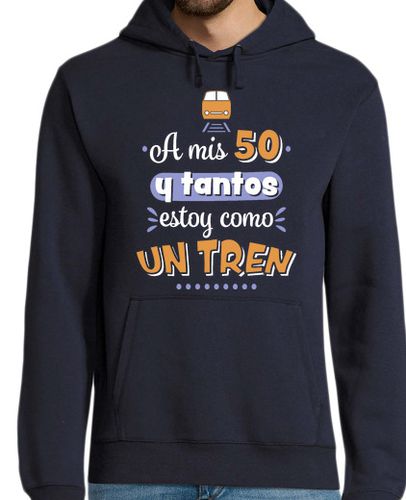 Sudadera Con Capucha Para Hombre A mis 50 y tantos estoy como un tren laTostadora - latostadora.com - Modalova