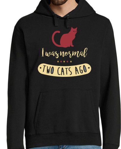 Sudadera Con Capucha Para Hombre I was normal two cats ago laTostadora - latostadora.com - Modalova