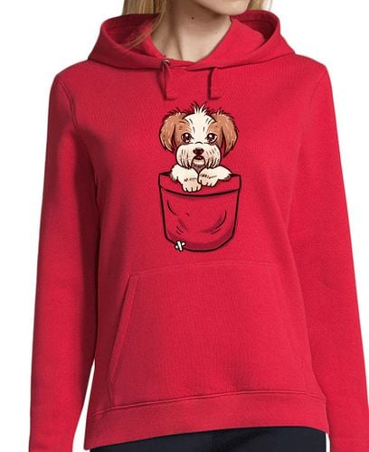 Sudadera Con Capucha Para Mujer bolsillo shih tzu laTostadora - latostadora.com - Modalova