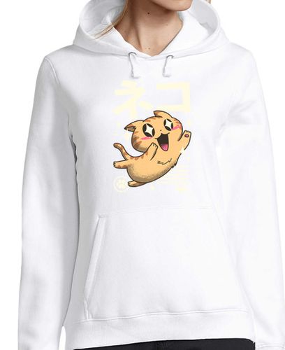 Sudadera Con Capucha Para Mujer kawaii felino laTostadora - latostadora.com - Modalova