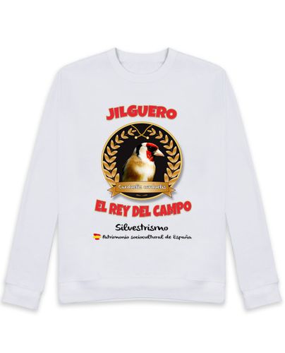 Sudadera Sin Capucha Unisex Jilguero 2017 - 03 - blanca laTostadora - latostadora.com - Modalova