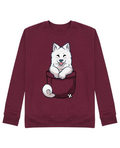 Sudadera Sin Capucha Unisex samoyedo de bolsillo laTostadora - latostadora.com - Modalova