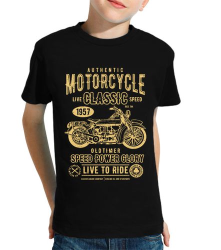 Camiseta niños Motero classic motorcycle - latostadora.com - Modalova