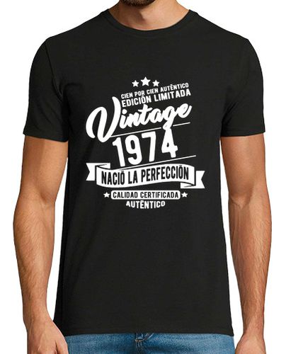 Camiseta 1974 nació la perfección - latostadora.com - Modalova