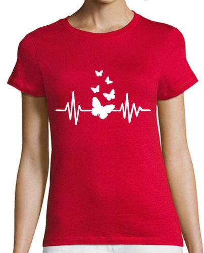 Camiseta Mujer Manga Corta frecuencia de mariposa laTostadora - latostadora.com - Modalova