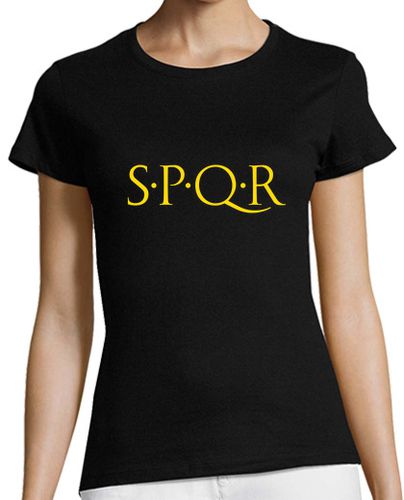 Camiseta mujer SPQR dorado chica - latostadora.com - Modalova